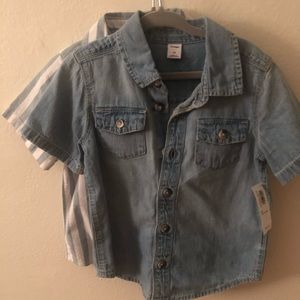 New Toddler Boys 3T Old Navy Button Downs